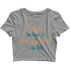 Yoga Fitness Yoga YOGA INHALE EXHALE Custom Printed Graphic Design Crop Top T-Shirt for Women
